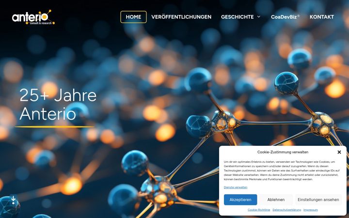 Screenshot of anterio.com