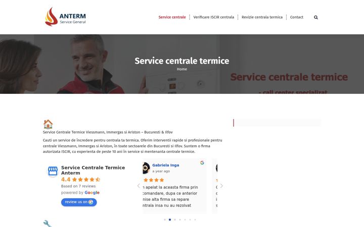 Screenshot of anterm.ro