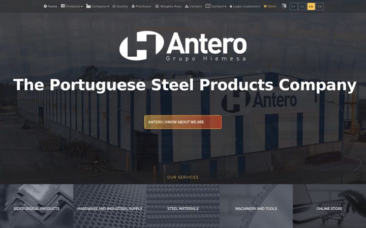 Screenshot of anteroeca.com