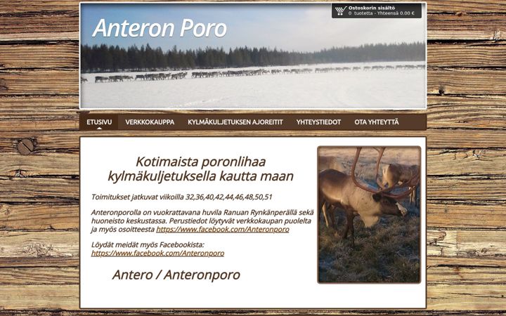 Screenshot of anteronporo.fi