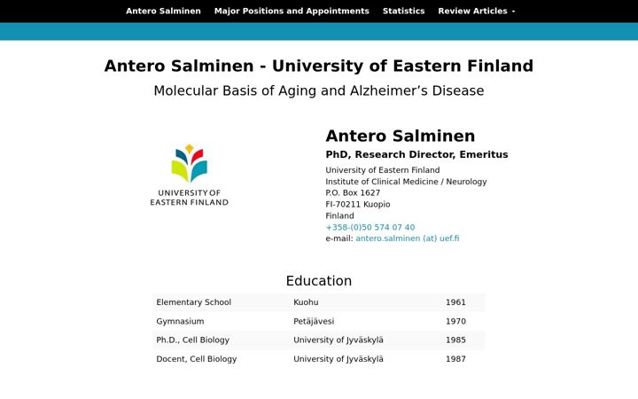 Screenshot of anterosalminen.fi