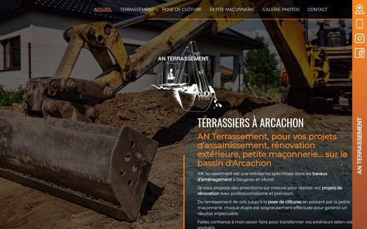 Screenshot of anterrassement.fr