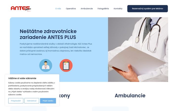 Screenshot of antesplus.sk