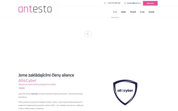 Screenshot of antesto.cz