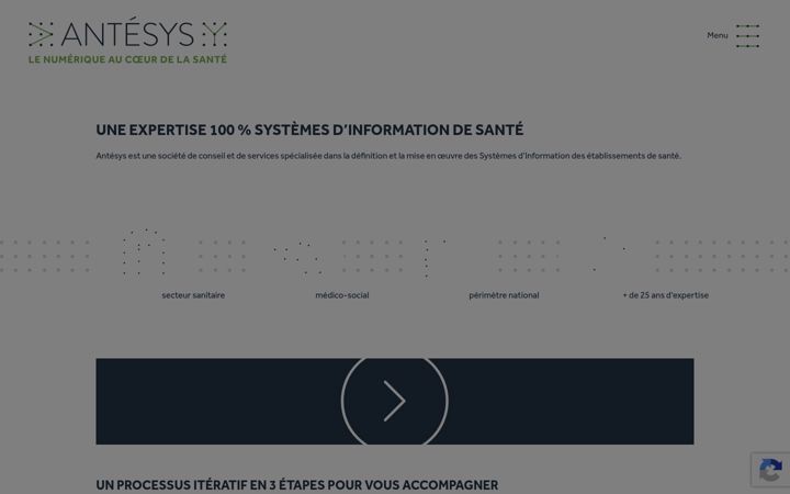 Screenshot di antesys.fr