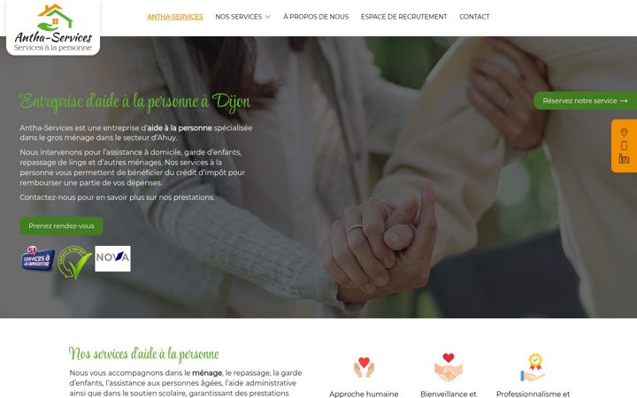 Screenshot of antha-services21.fr
