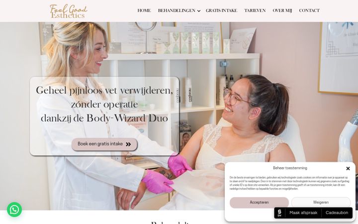 Screenshot of antheaclinics.nl