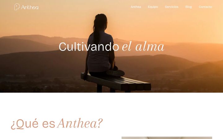 Screenshot of antheapsicologia.com