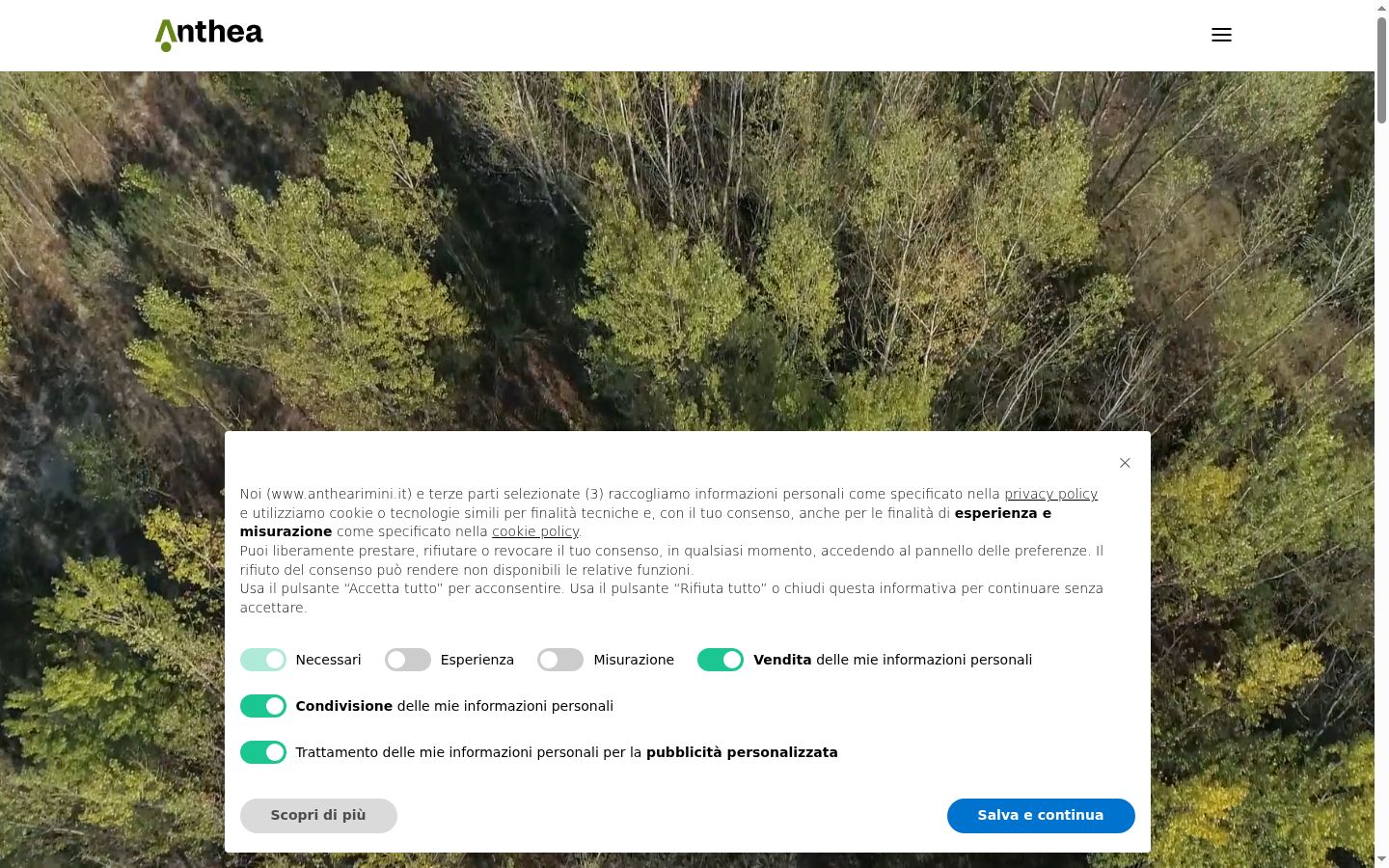 Captură de ecran a bannerului de consimțământ afișat înainte de orice interacțiune