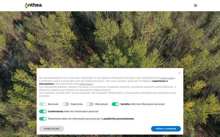 Screenshot of anthearimini.it
