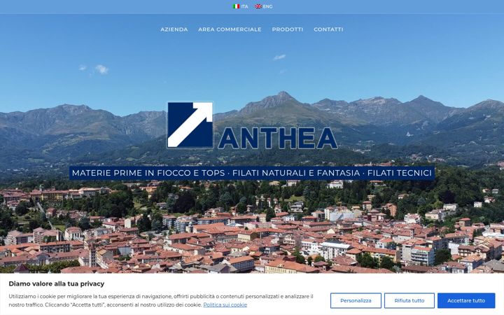 Screenshot of antheasrl.com