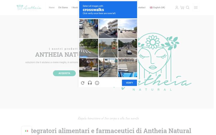 Screenshot von antheianatural.it