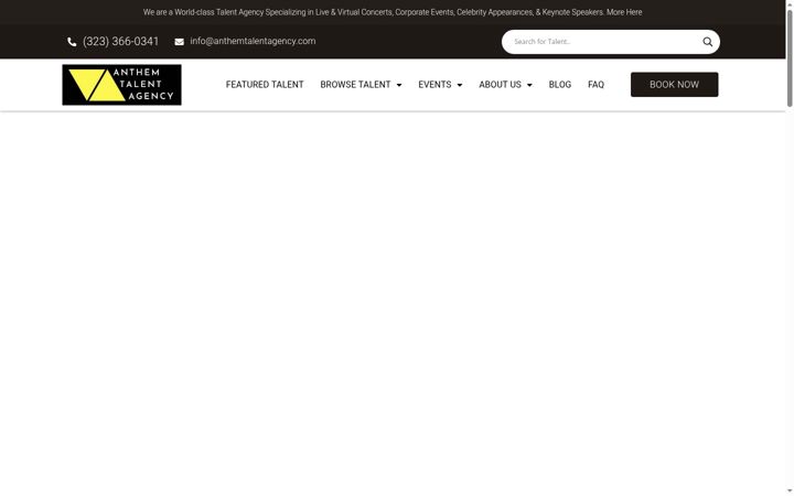 Screenshot of anthemtalentagency.com