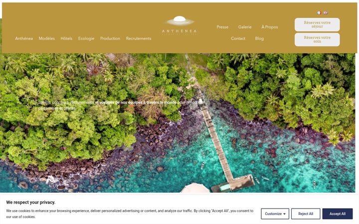 Screenshot von anthenea.fr