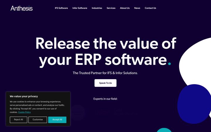 Screenshot of anthesisglobal.com