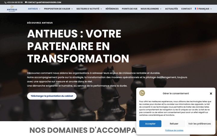 Screenshot of antheusadvisors.com