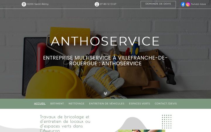 Screenshot of antho-service.fr