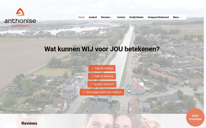 Screenshot di anthonise.nl
