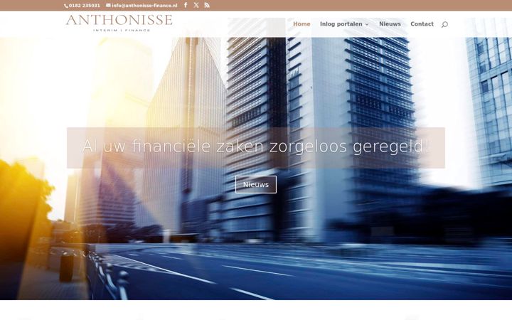 Screenshot di anthonisse-finance.nl