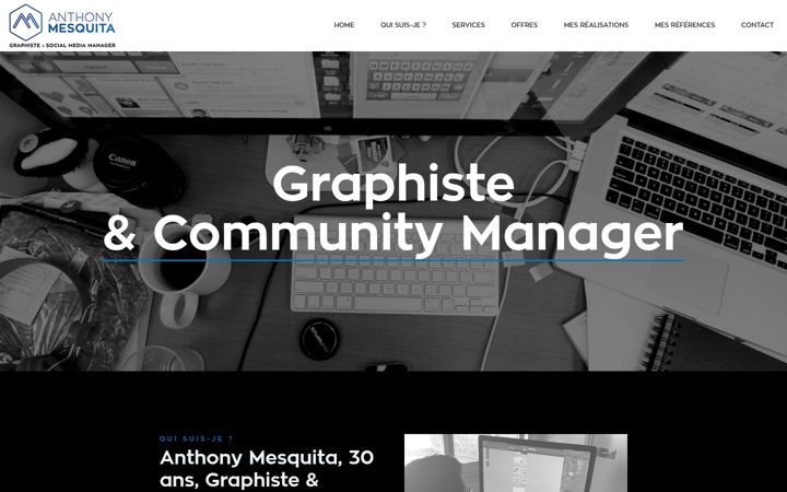 Skärmbild av anthony-mesquita.fr