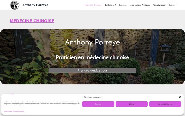 Screenshot of anthony-porreye.fr
