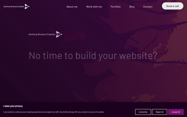 Screenshot of anthonybrownecreative.com