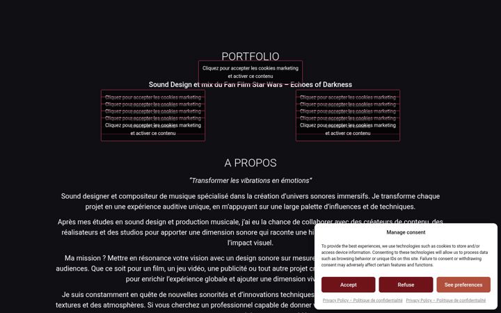 Screenshot of anthonycapelle.com