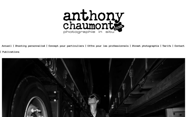 Screenshot of anthonychaumont.com