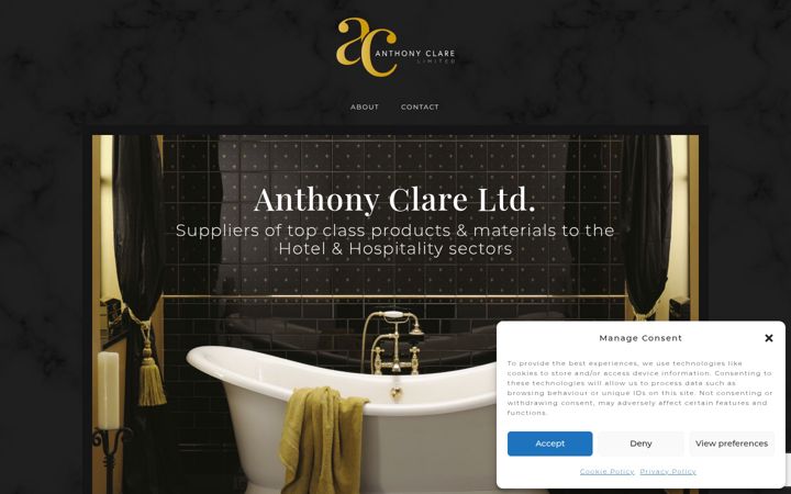 Screenshot of anthonyclareltd.co.uk