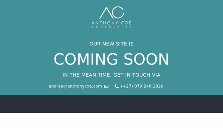 Screenshot of anthonycoe.com
