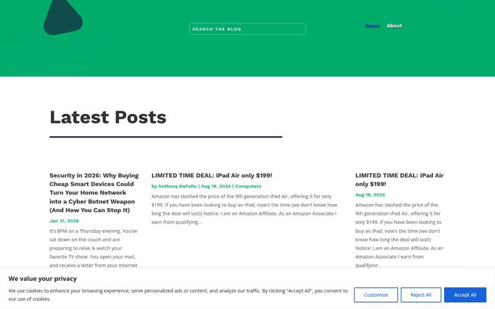 Screenshot of anthonydefallo.com