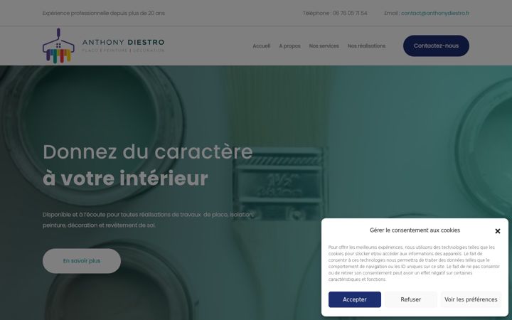 Screenshot of anthonydiestro.fr
