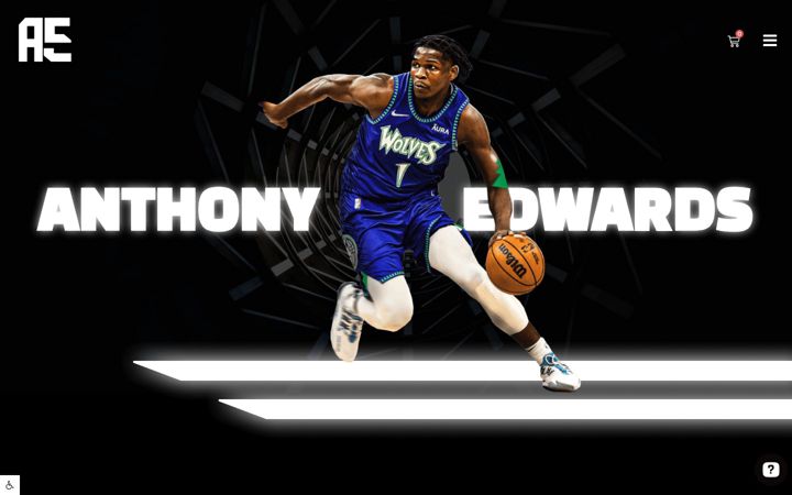 Screenshot of anthonyedwardsmerch.com