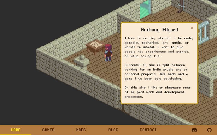 Screenshot of anthonyhilyard.com