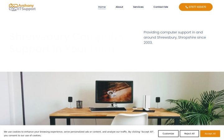 Screenshot of anthonyit.co.uk