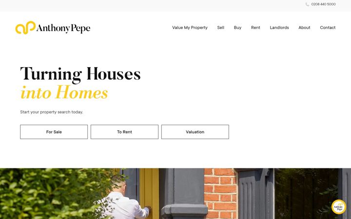 Screenshot of anthonypepe.com