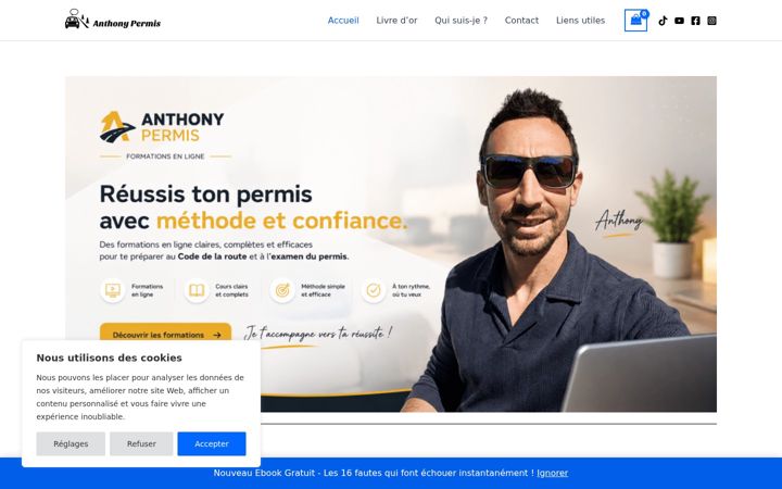 Screenshot van anthonypermis.com