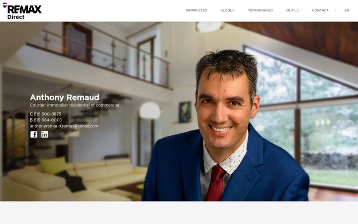 Screenshot van anthonyremaud.com