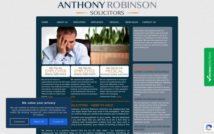 Screenshot von anthonyrobinsonsolicitors.co.uk
