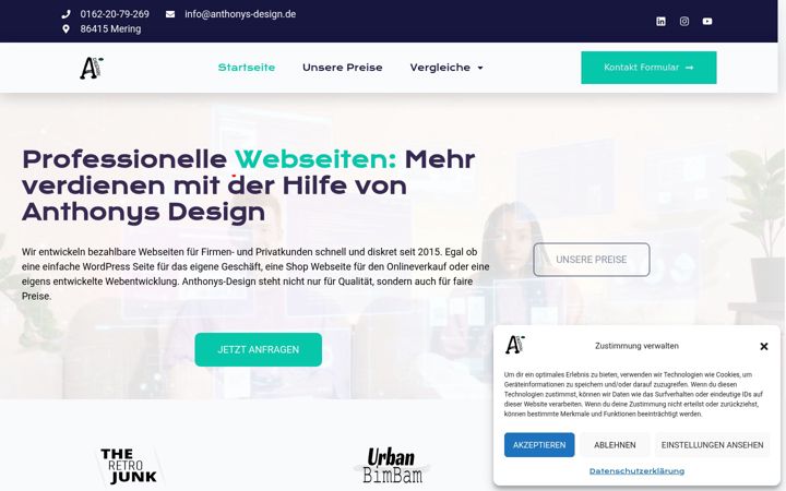Screenshot of anthonys-design.de