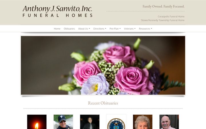 Screenshot van anthonysanvitofuneralhomes.com