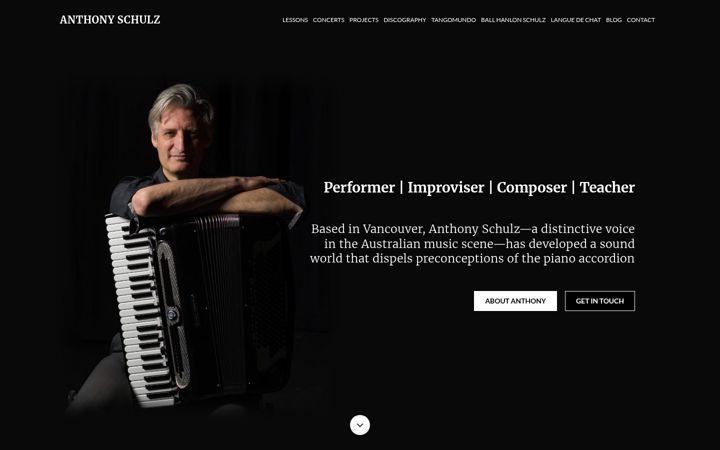 Screenshot van anthonyschulz-music.com