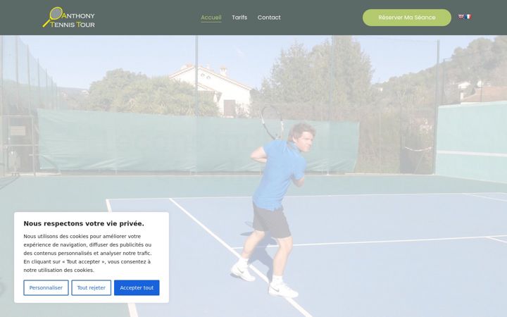 Screenshot van anthonytennistour.com