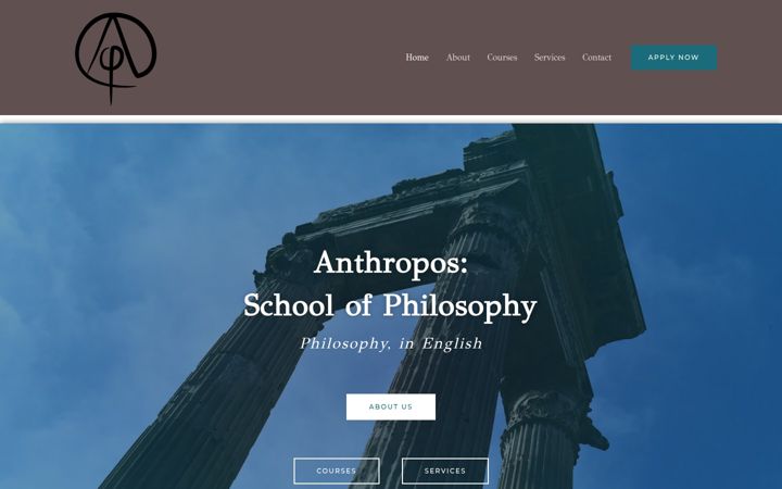 Ekrānuzņēmums no anthrophilosophy.com