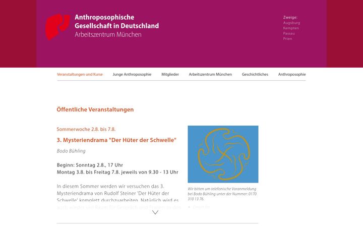 Screenshot of anthroposophie-muenchen.de