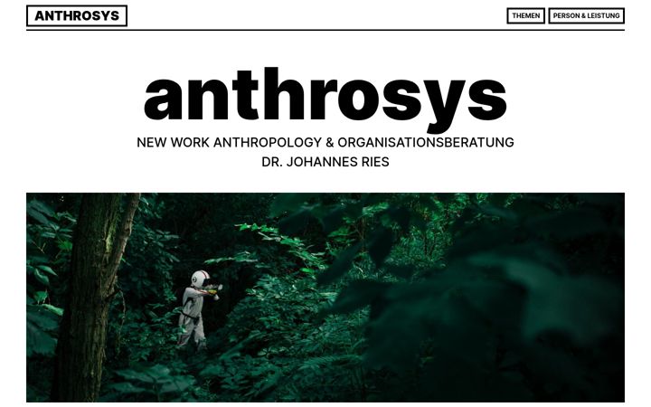 Screenshot of anthrosys.de