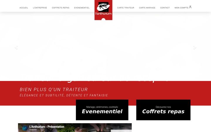 Screenshot of anthurium-traiteur.com
