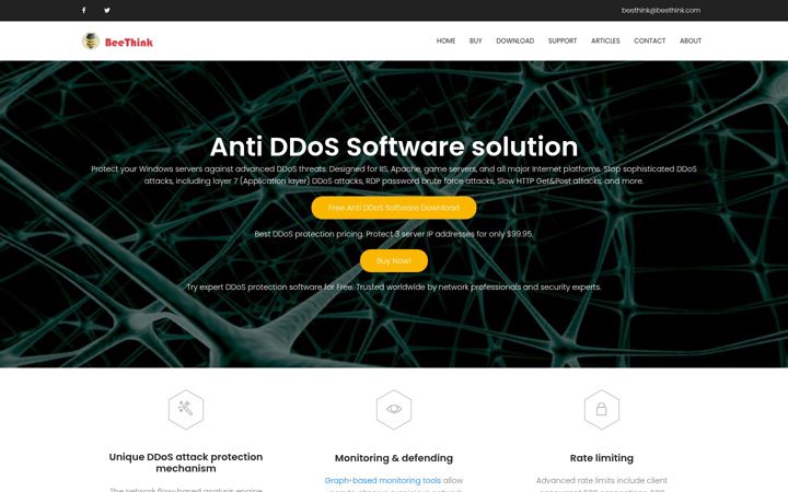 Screenshot von anti-ddos.net