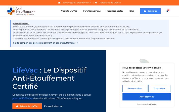 Screenshot von anti-etouffement.fr
