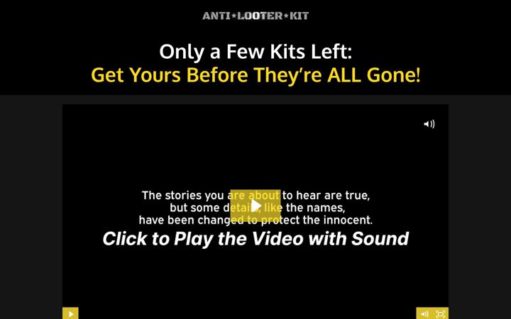 Screenshot of anti-looter-kit.com